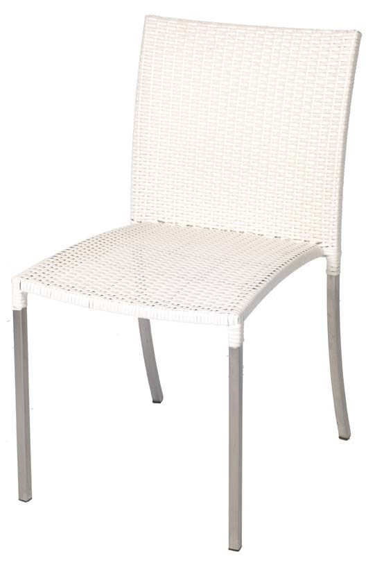 Olivia Chair S/S Bru No Arm White
