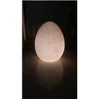 Ribbed Egg Lamp