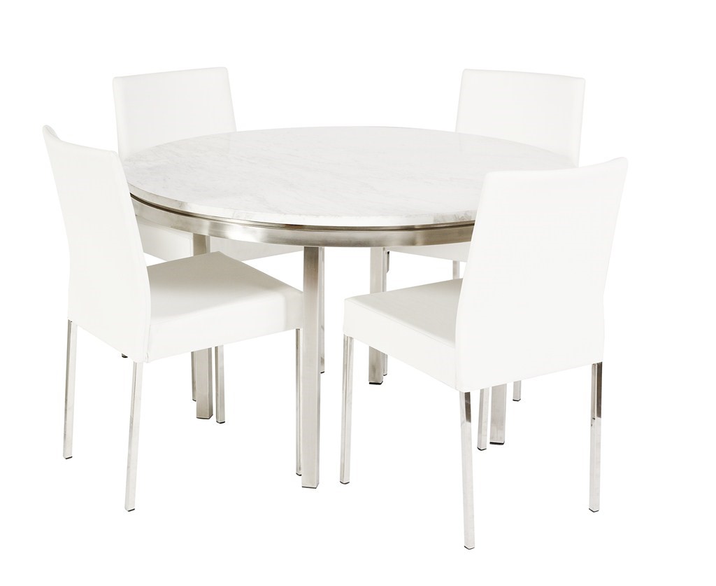 Lilia Dining-Marble White