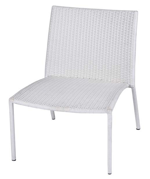 Olivia Casual Chair No arm White