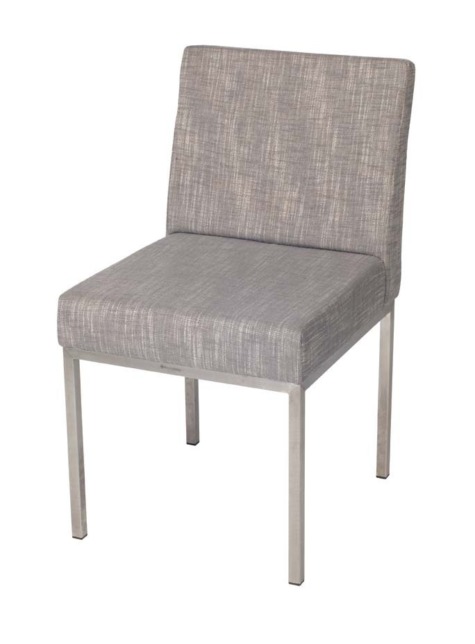 Aqua Chair-Brush-Fabric Grey