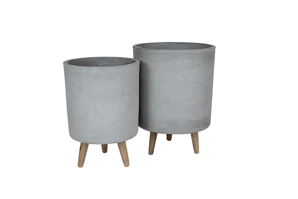 3 Sets Rd Drum Light Grey-with legs