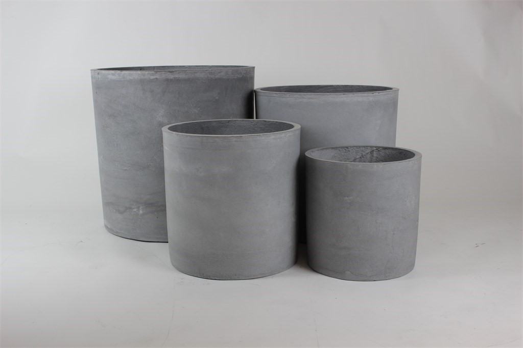 4 Set Cylinder Light Grey