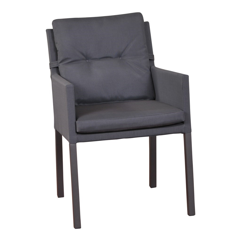 Caribbean Chair Carbon Grey-Lava Legs
