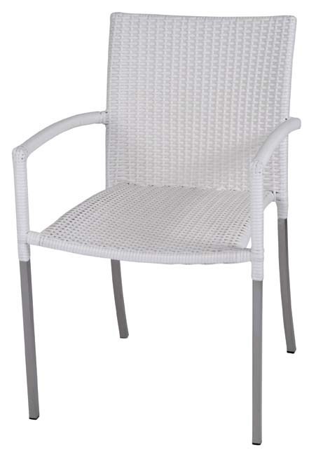 Olivia Chair S/S Bru With Arm White