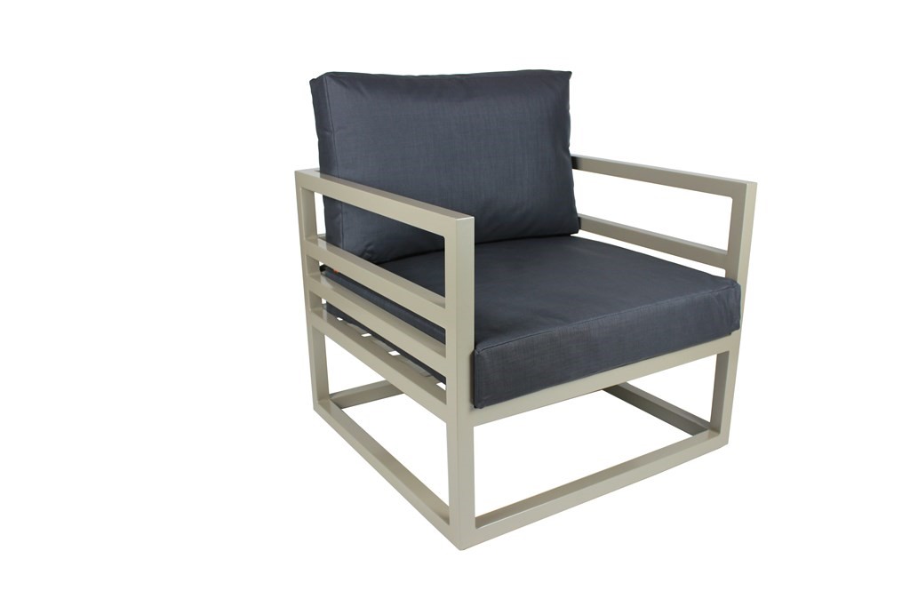 Euro Amsterdam Armchair Carbon Taupe Frame