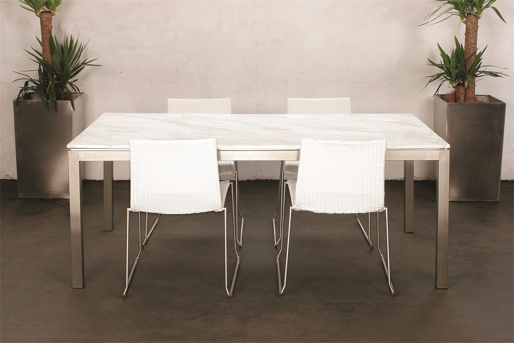 Lilia Dining-Marble White