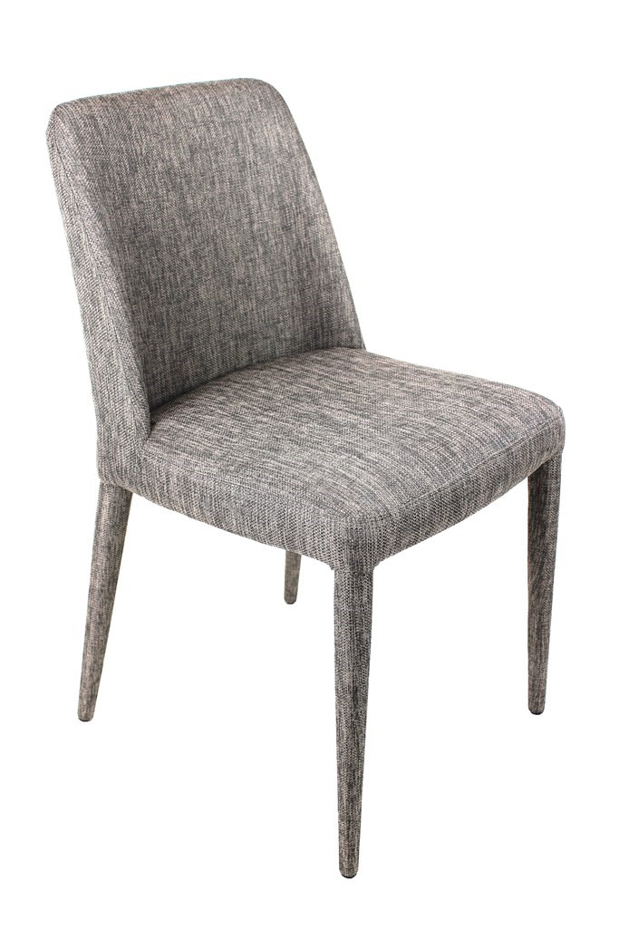 Modern Chair-Metal Frame-Fabric Grey