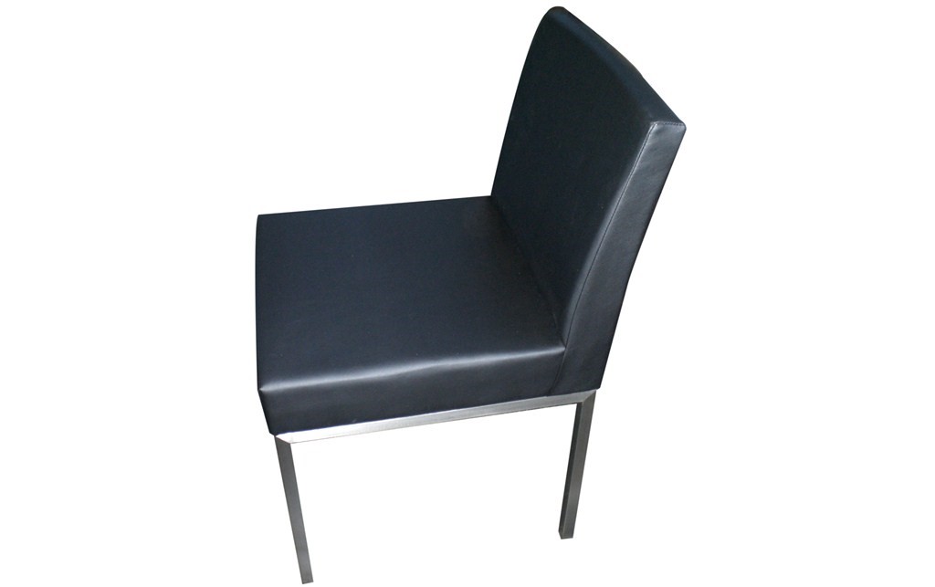 Aqua Chair-Brush-PU Leather Black
