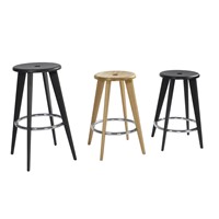 Bar Stool Solid Timber/Chrome